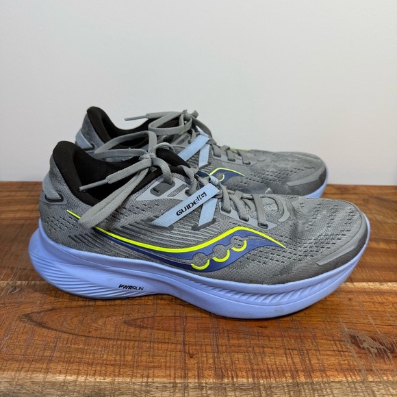 Saucony Guide 16 Gray and Blue Athletic Shoes, Women’s 8.5W - Picture 1 of 7